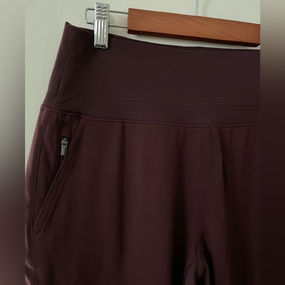Like New Athleta Burgundy Track Pants - Picture 10 of 11